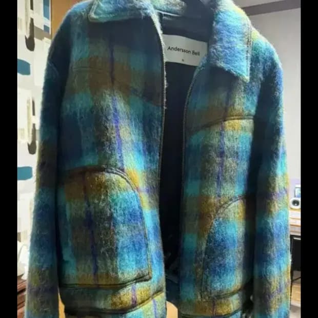 [새상품] 앤더슨벨 체크패턴 자켓 XL 