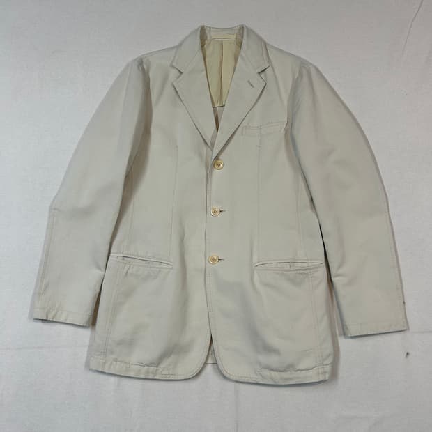 48) 아르마니 꼴레지오니 코튼 리넨 3버튼 블레이저