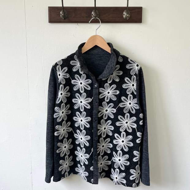 japan vtg 플라워 가디건