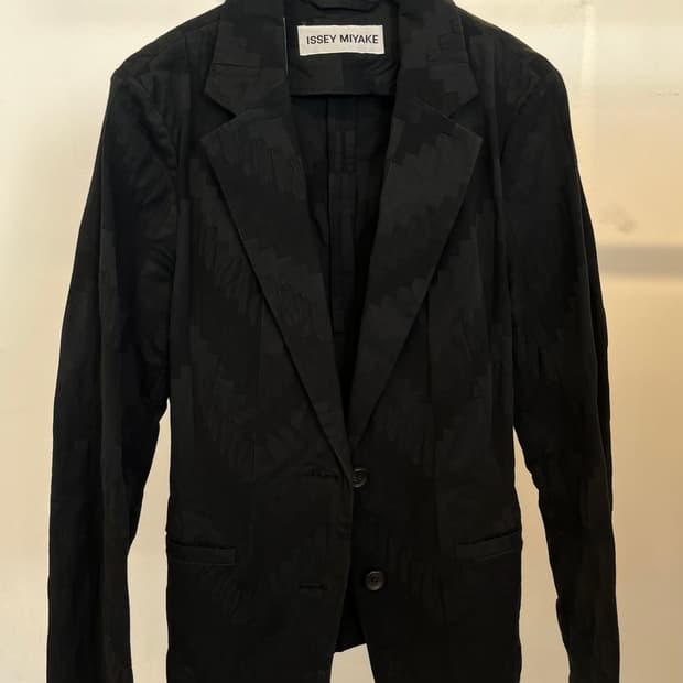 Issey Miyake Black Two-Button Jacket