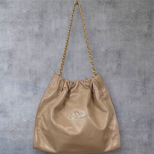 질스튜어트 Jillstuart 핑크베이지 코코 체인 드로스트링 숄더백 M