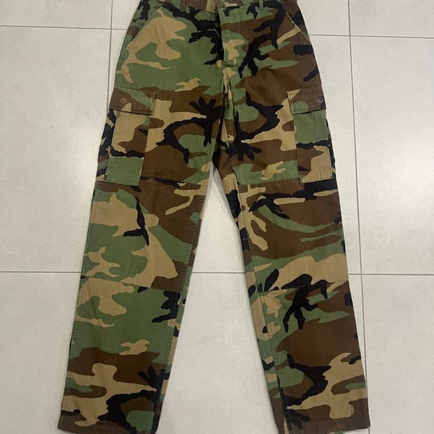 오리지날 BDU 우드랜드 카모 팬츠 S