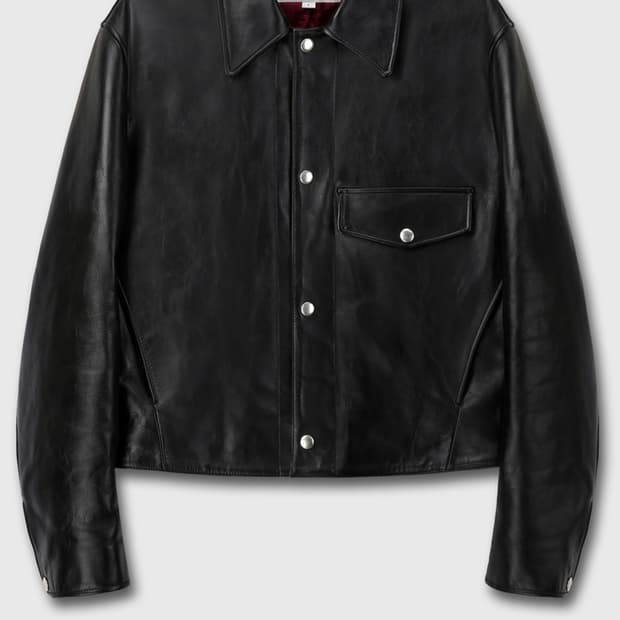 토니웩 레더 크롭자켓