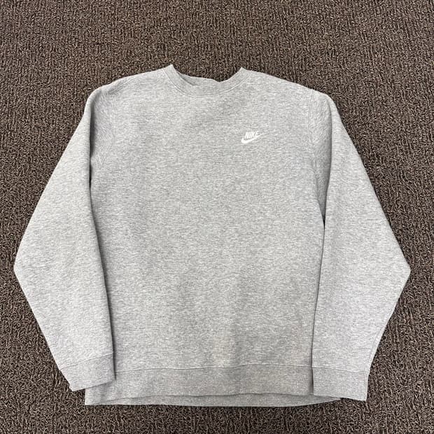 NIKE 나이키 기모 맨투맨 그레이 L