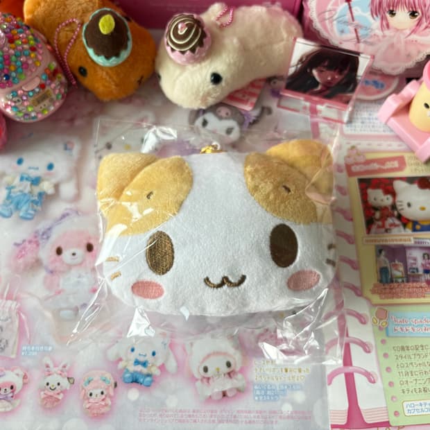 마슈마로 카드 지갑 파우치 키링