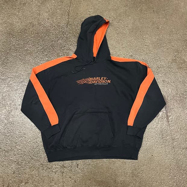 할리데이비슨 플레임 로고 후드티 (110)