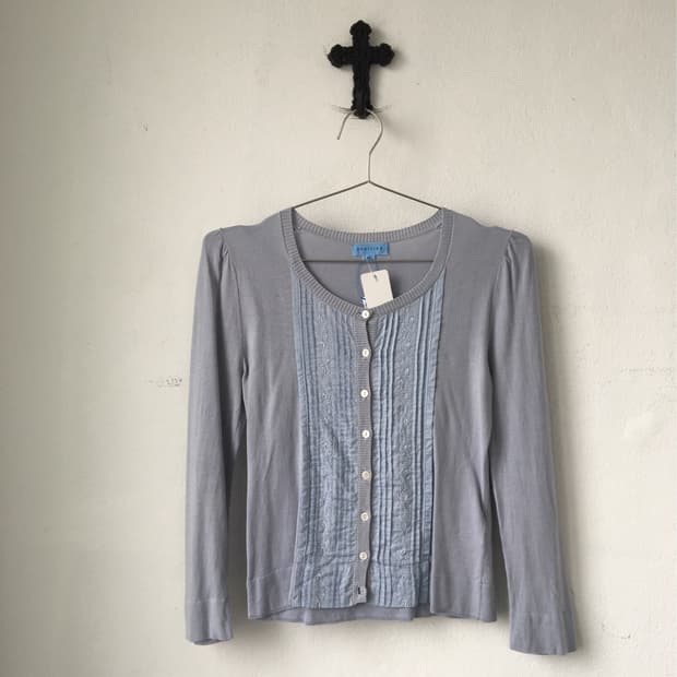 Layering point knit cardigan
