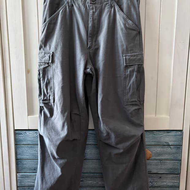 90s 90년대 미제 스투시 카고 팬츠 그레이 33사이즈