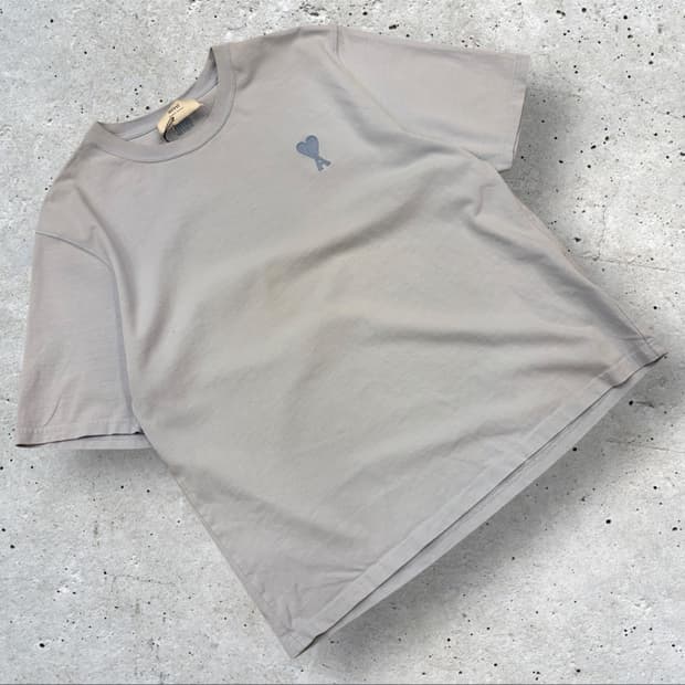 [M] 아미 스몰 하트 반팔티 스카이 블루 B870