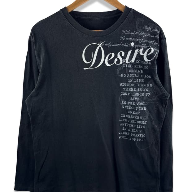 JPN Y2K 레터링 프린팅 롱슬리브2560