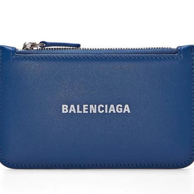 발렌시아가 지퍼 카드지갑