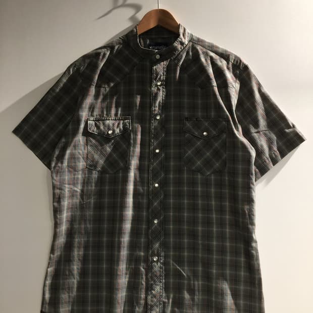 Wrangler 체크 반팔 셔츠