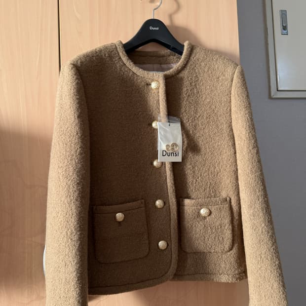 [새상품] 던스트 트위드 자켓 카멜 S