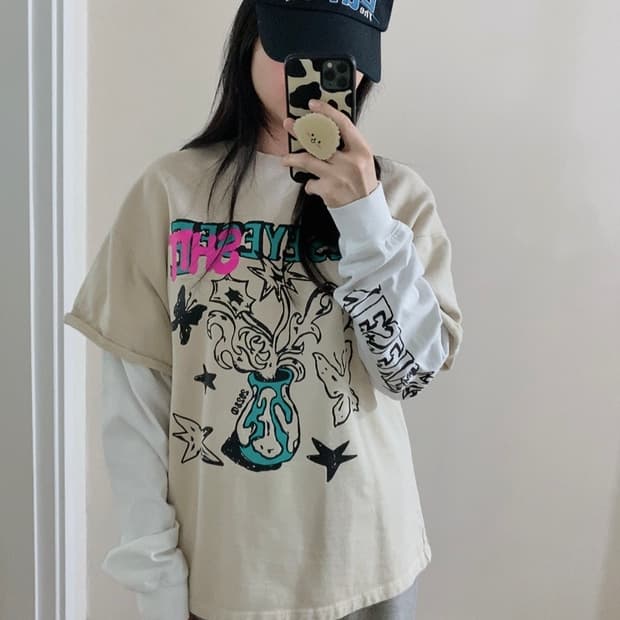 예스아이씨 레이어드 티셔츠