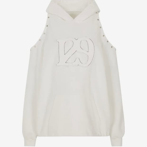 일리고 컷아웃 후드티