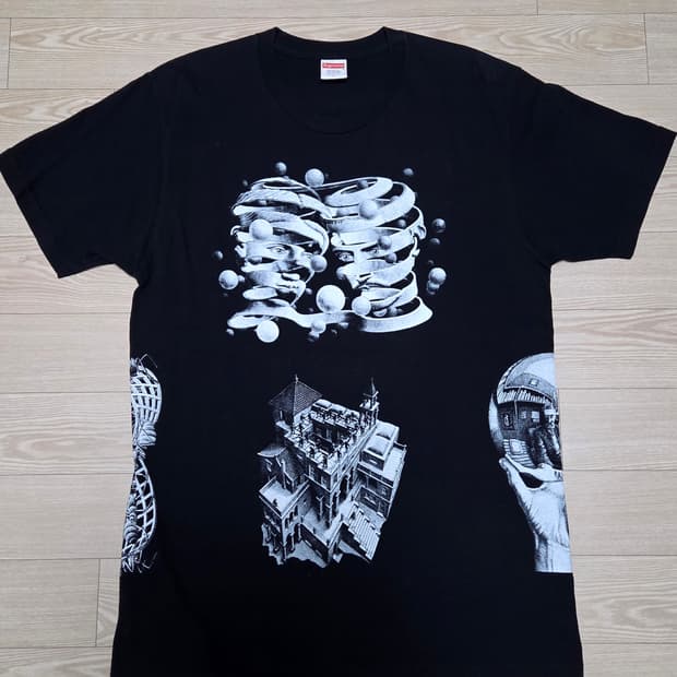 슈프림 mc에셔 백박스로고 L