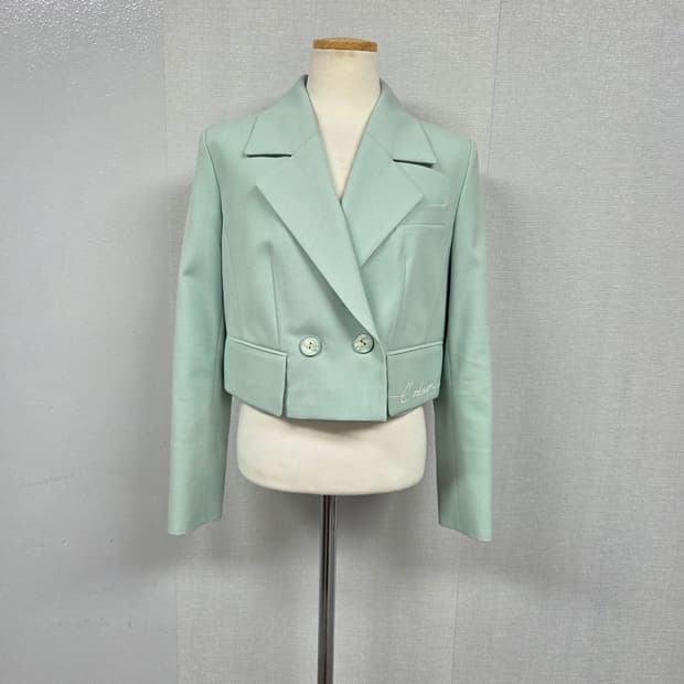 에고이스트 민트색 숏자켓 S