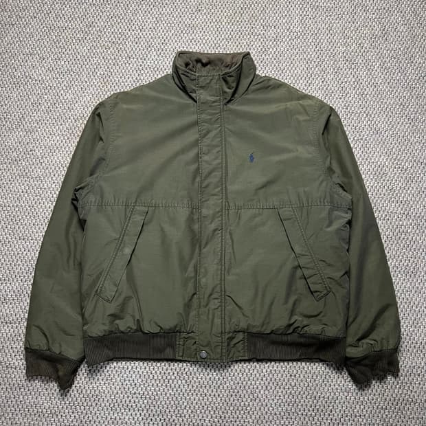 폴로 랄프로렌 쉘 봄버 자켓 카키 L