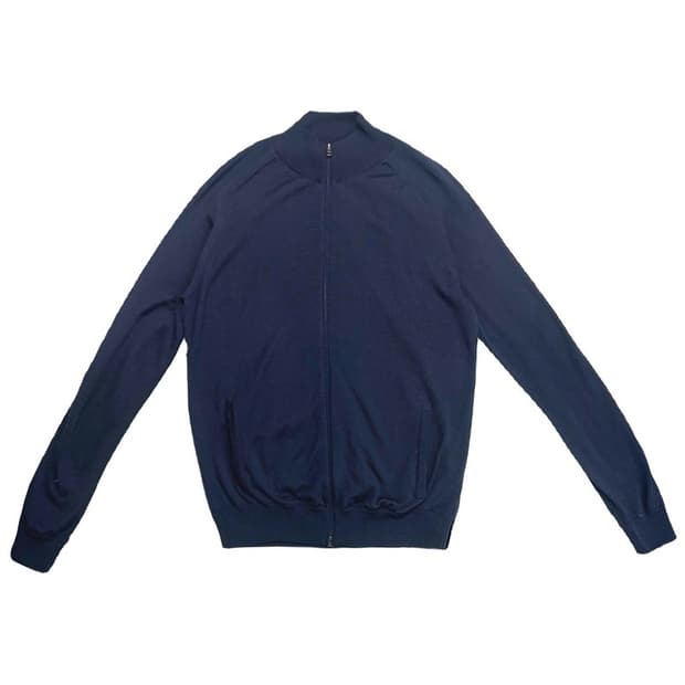 ZANONE 하프 집업 니트 네이비 52