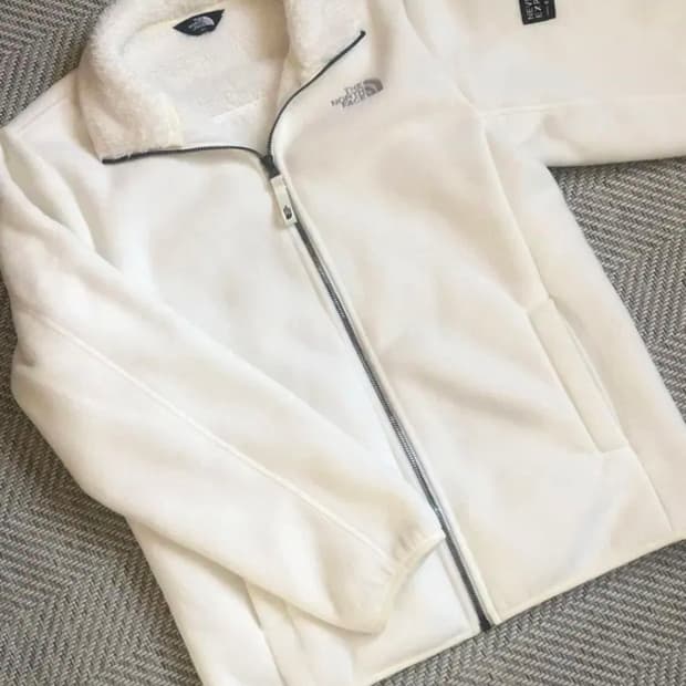 빈티지 노스페이스 화이트 후리스