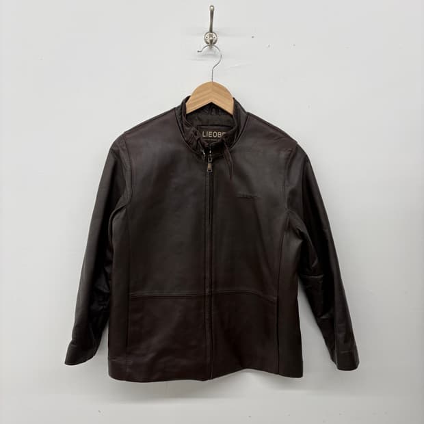 LIEOBEN 소가죽 브라운 자켓 여성 M