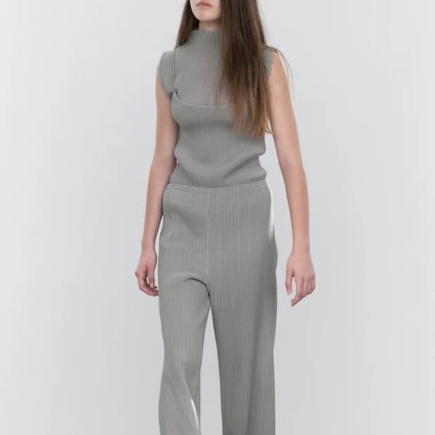 르917 플리츠 바지