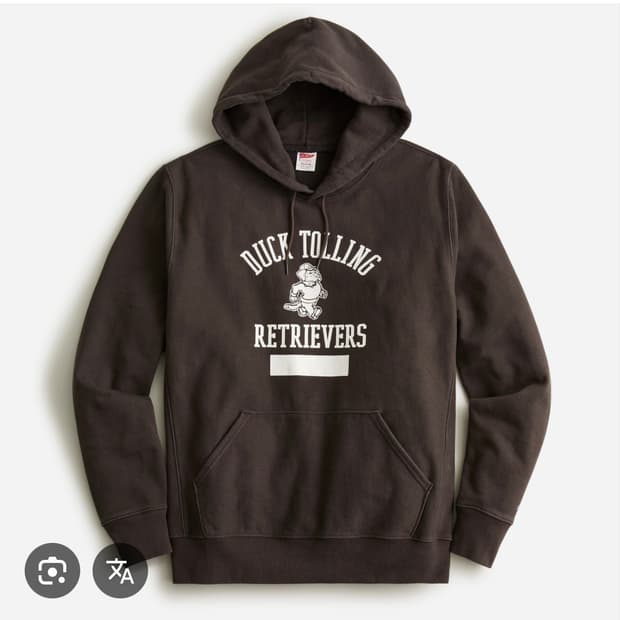 제이크루 헤리티지 14온즈 헤비 후드 브라운 덕 톨린 M