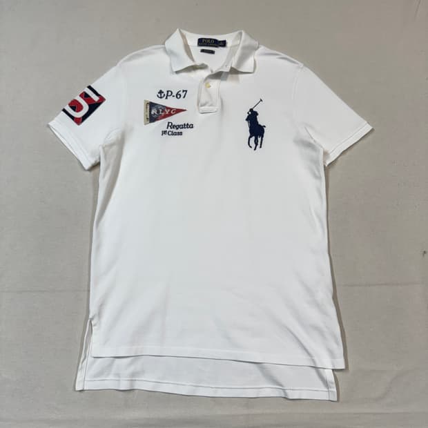 M) 폴로 랄프로렌 플래그 빅포니 반팔 카라티