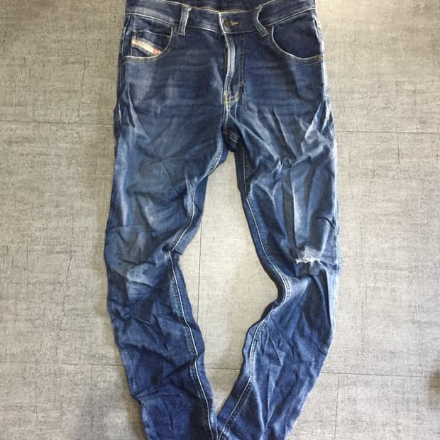 Diesel 디젤 핀터깔y2k 올드스쿨스트릿 오렌지라벨 워시드 데님팬츠