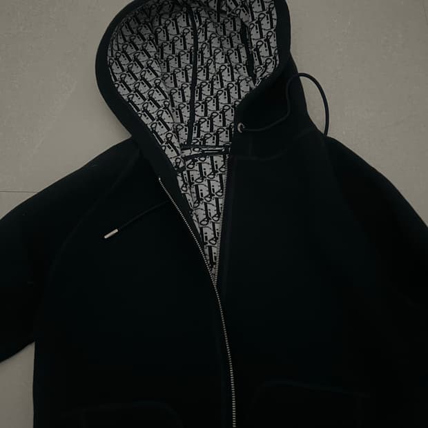 정품 디올 옴므 후드집업 네이비