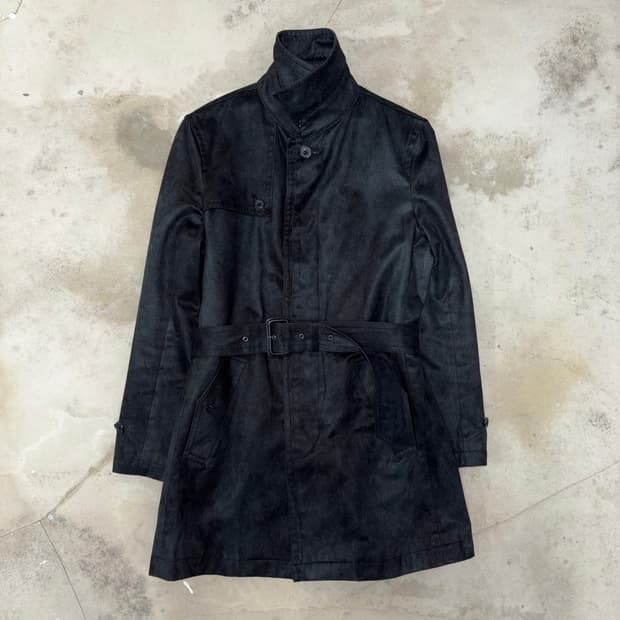 [M] Tornado Mart Suede Trench Coat