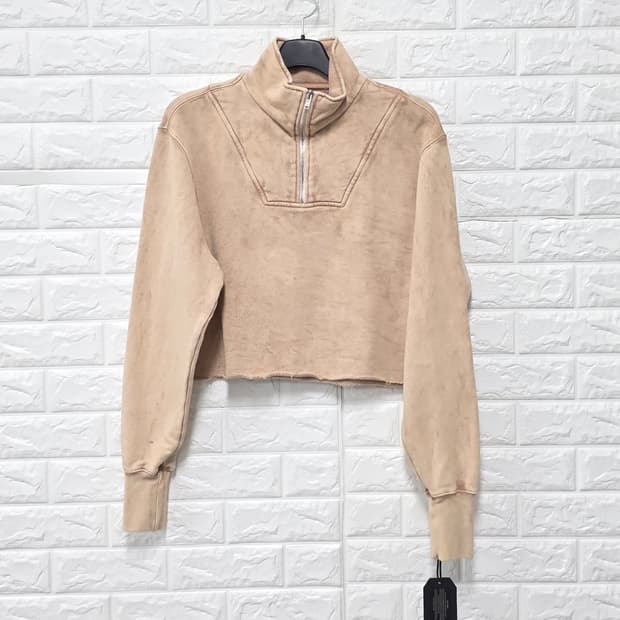 택포) 레 티엔 LES TIEN 하프집업 크롭티  Free 새상품