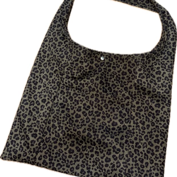 스웨이드 레오파드 호피 숄더백