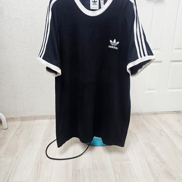 (105~120)4XL☆초대장급☆ 아디다스 파이어버드 [검흰] 링거반팔티