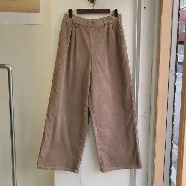 Studio clip 와이드 코듀로이 밴딩팬츠