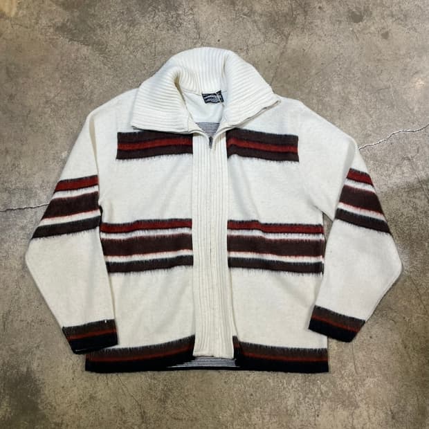 60‘s Dimension 스트라이프 니트 집업 (B5177)