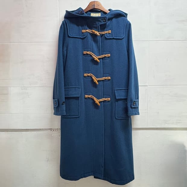 Aylesbury  모리걸 울 청록 더플 롱 후드 코트 JPN