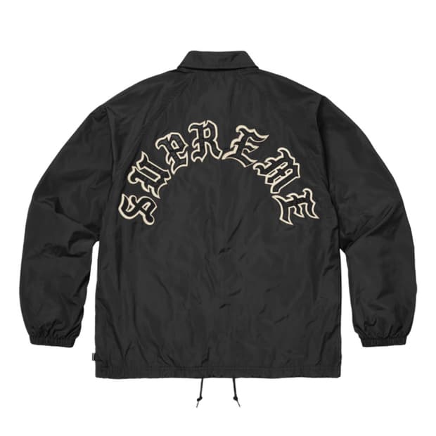 [M]슈프림 올드 잉글리시 아크 코치 자켓 블랙 새상품