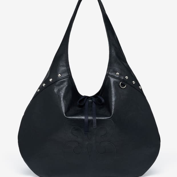 Brighten 브라이튼 커피백 레더 블랙