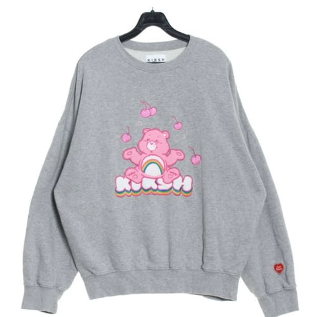 키르시 케어베어 맨투맨 그레이