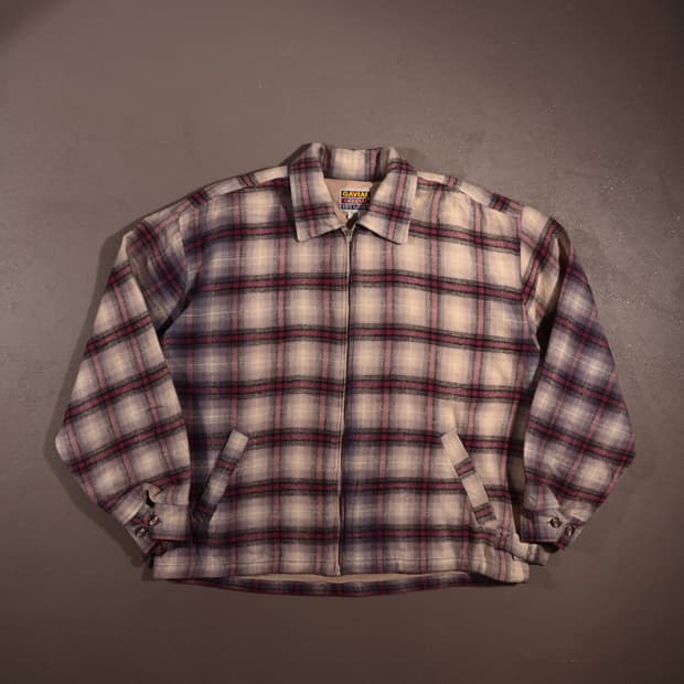 플란넬 체크 트러커 자켓