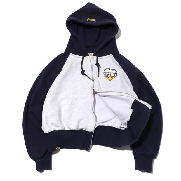 WHATITISNT 와릿이즌 투웨이 크롭 후드 집업 women Free