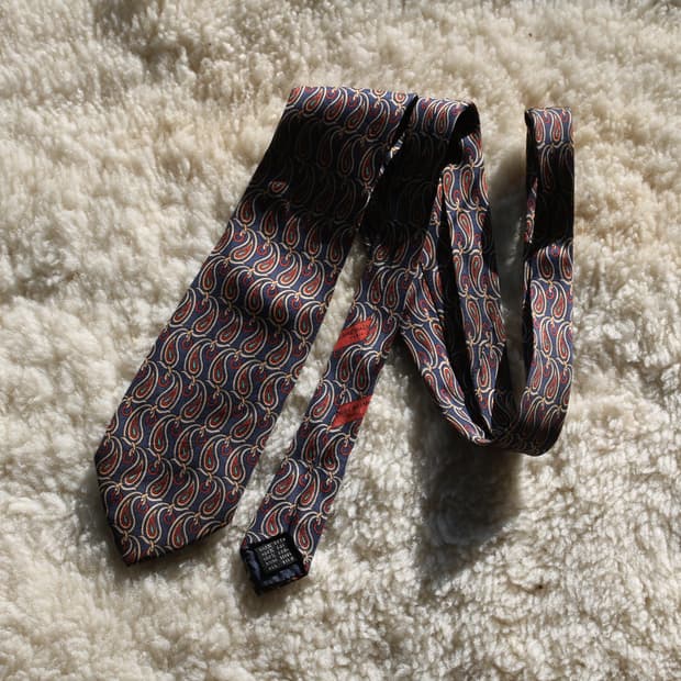 PIERRE BALMAIN 실크 패턴 넥타이