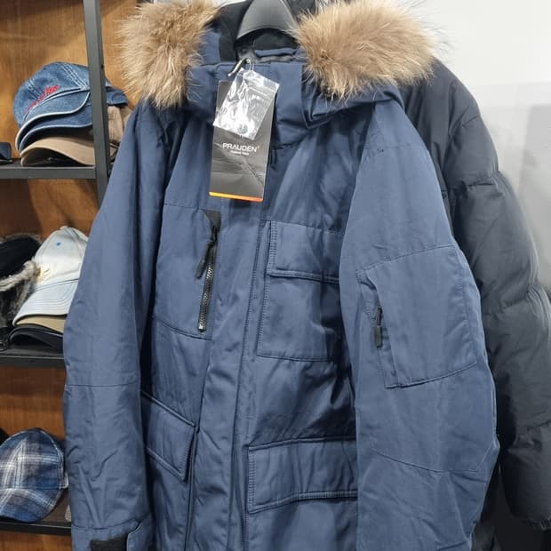 스파오(SPAO) 택달린 새제품 덕다운 라쿤 겨울점퍼 100~105 새거