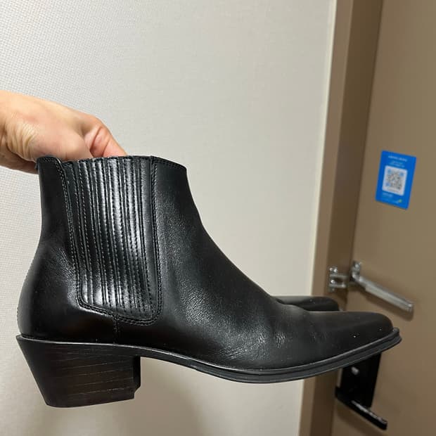 자라 앵클 레더 부츠 40(260)