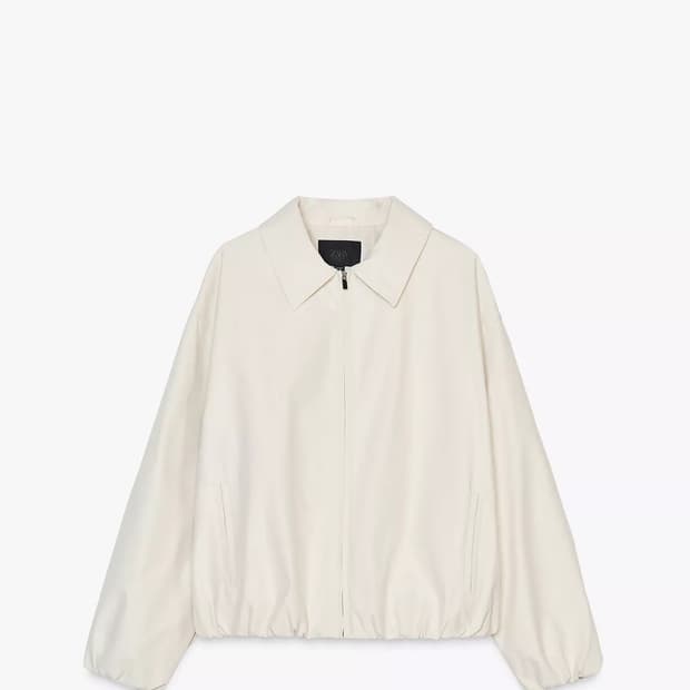 자라 봄버재킷 펄그레이 M