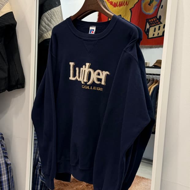 90-00s Russell 러셀 LUTHER Col. 스웻셔츠
