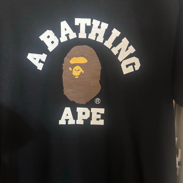 베이프 컬리지 티셔츠 S