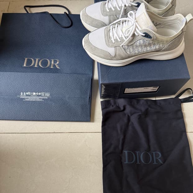 [당일출고,42사이즈] 디올 B25 오블리크 스니커즈 풀박스