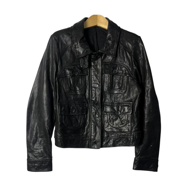 [VTG] 빈티지 멀티포켓 램스킨 레더자켓